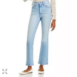 MOTHER The Hustler High Rise Flare Leg Ankle Jeans in California Cruiser